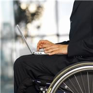 handicapped man in wheelchair